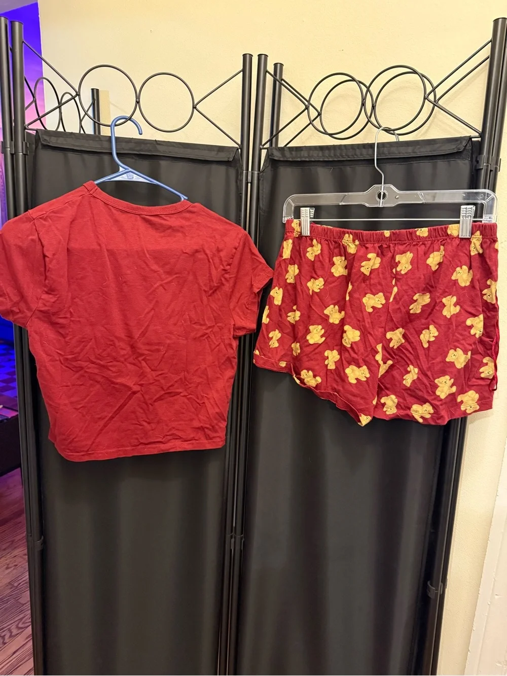 Red Teddy Bear Pajama Set